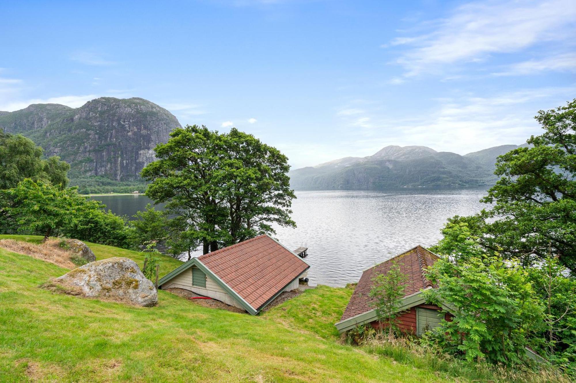 Beautiful Beach Line Cabin With Sauna Near Pulpit Rock Villa Forsand Exterior foto